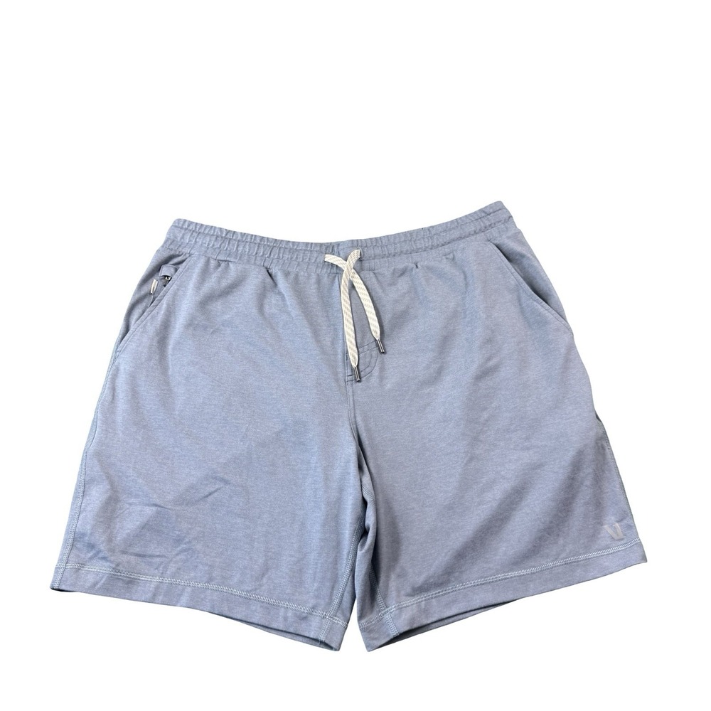 Vuori Ponto Performance Shorts 7" V344 XL Flint Heather Blue Gray Mens
